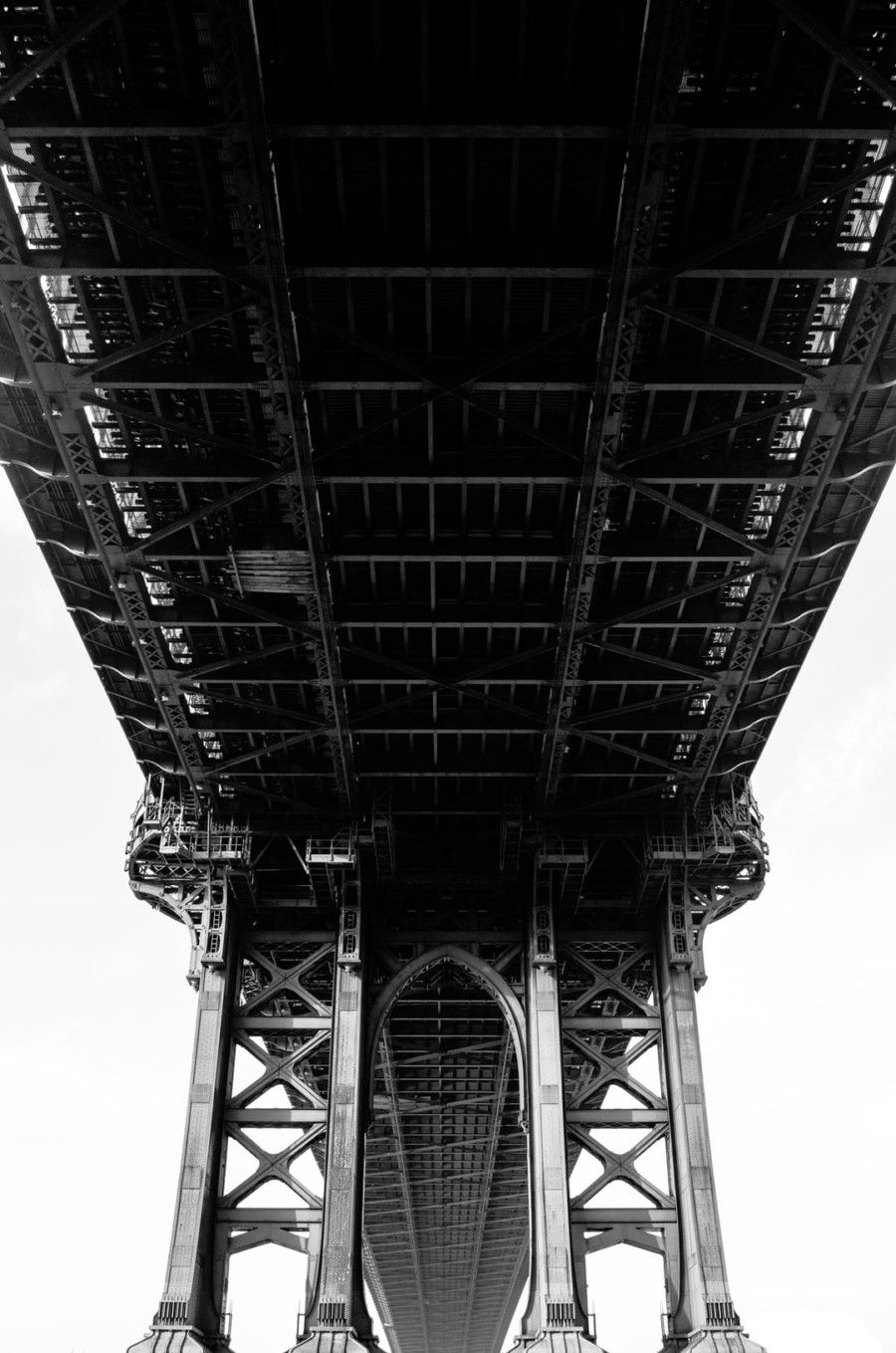grayscale-photography-of-suspension-bridge